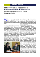 responding to performance feedback responses article